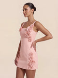 Valentine's Day Exclusive - 3D Floral Mini Dress