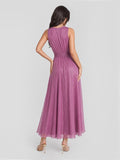 Chic Deep V-Neck Sleeveless Maxi Dress