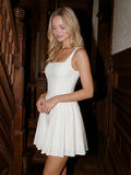 Crisp-Cotton Mini with Oversized Cascading Bow