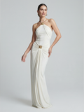Halter Gown With Hardware