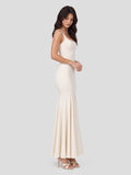 Double-Layered Soft-Touch Maxi Dress