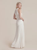 Halter Draped A Line Maxi Dress