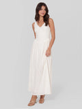 Jacquard Lace Bodice Maxi Dress