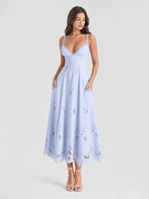 Lace & Cotton Broderie Anglais Midi Sundress