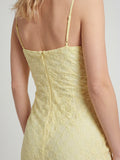 Lace slip maxi dress