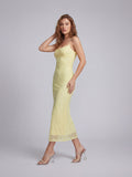 Lace slip maxi dress
