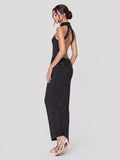 Sequin Embellished Halterneck Maxi Dress