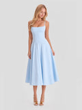 Cotton Broderie Anglaise Trim Midi Sundress