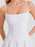 Cotton Broderie Anglaise Trim Midi Sundress