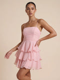 Valentine's Day Exclusive - Layered ruffle mini dress