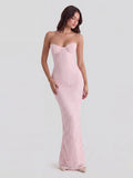 Floral Lace Mermaid Gown with Corseted Bodice