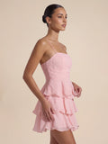 Valentine's Day Exclusive - Layered ruffle mini dress