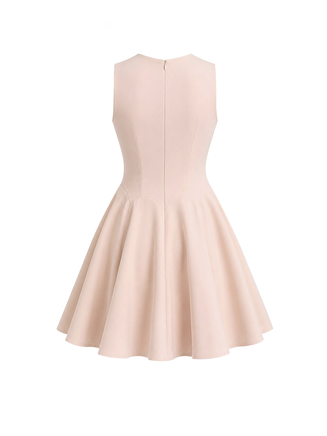 Lace Trim Corset Fit-and-Flare Mini Dress