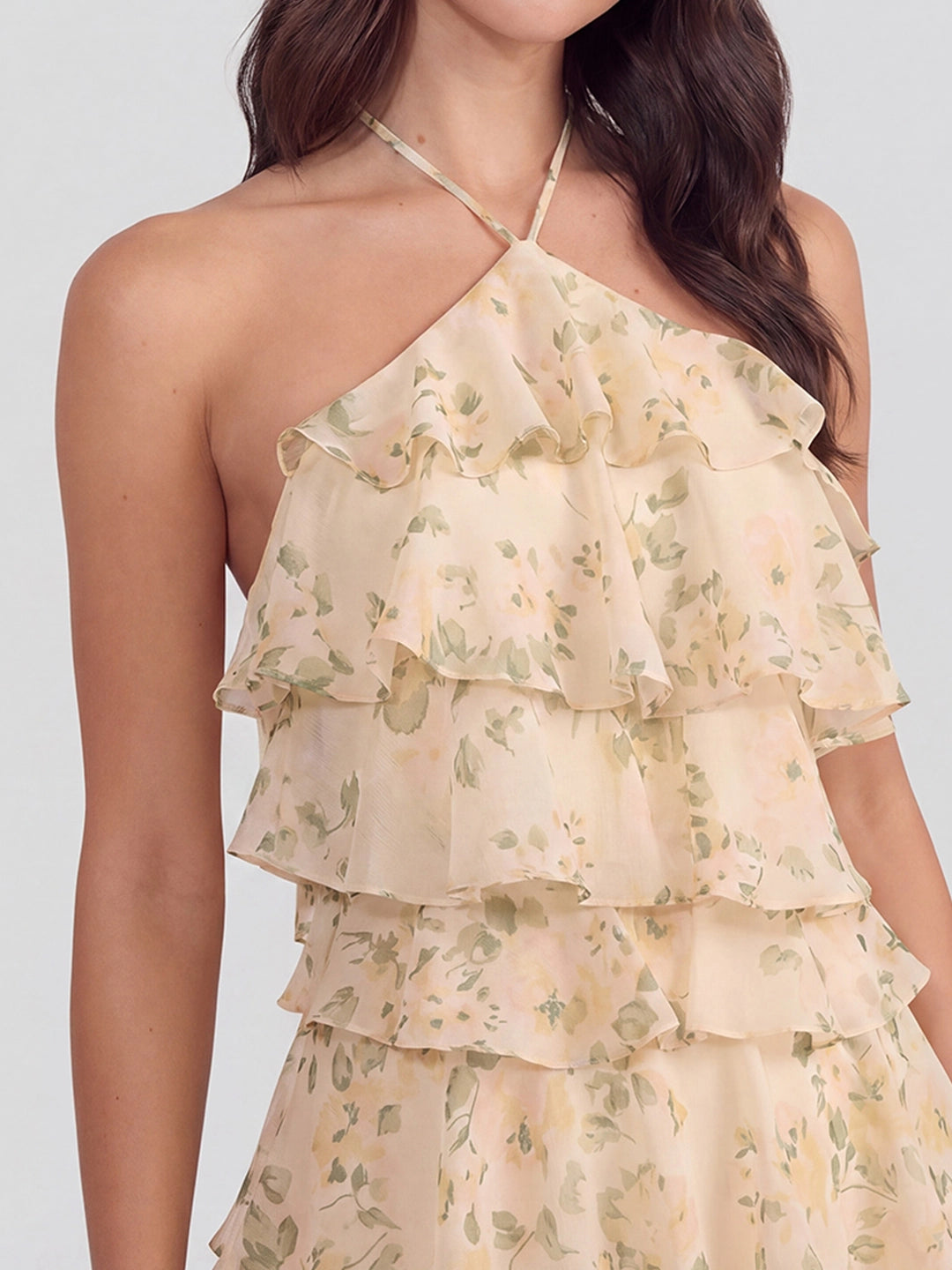 Chiffon Floral Print Dress