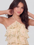 Chiffon Floral Print Dress