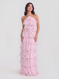 Chiffon Floral Print Dress