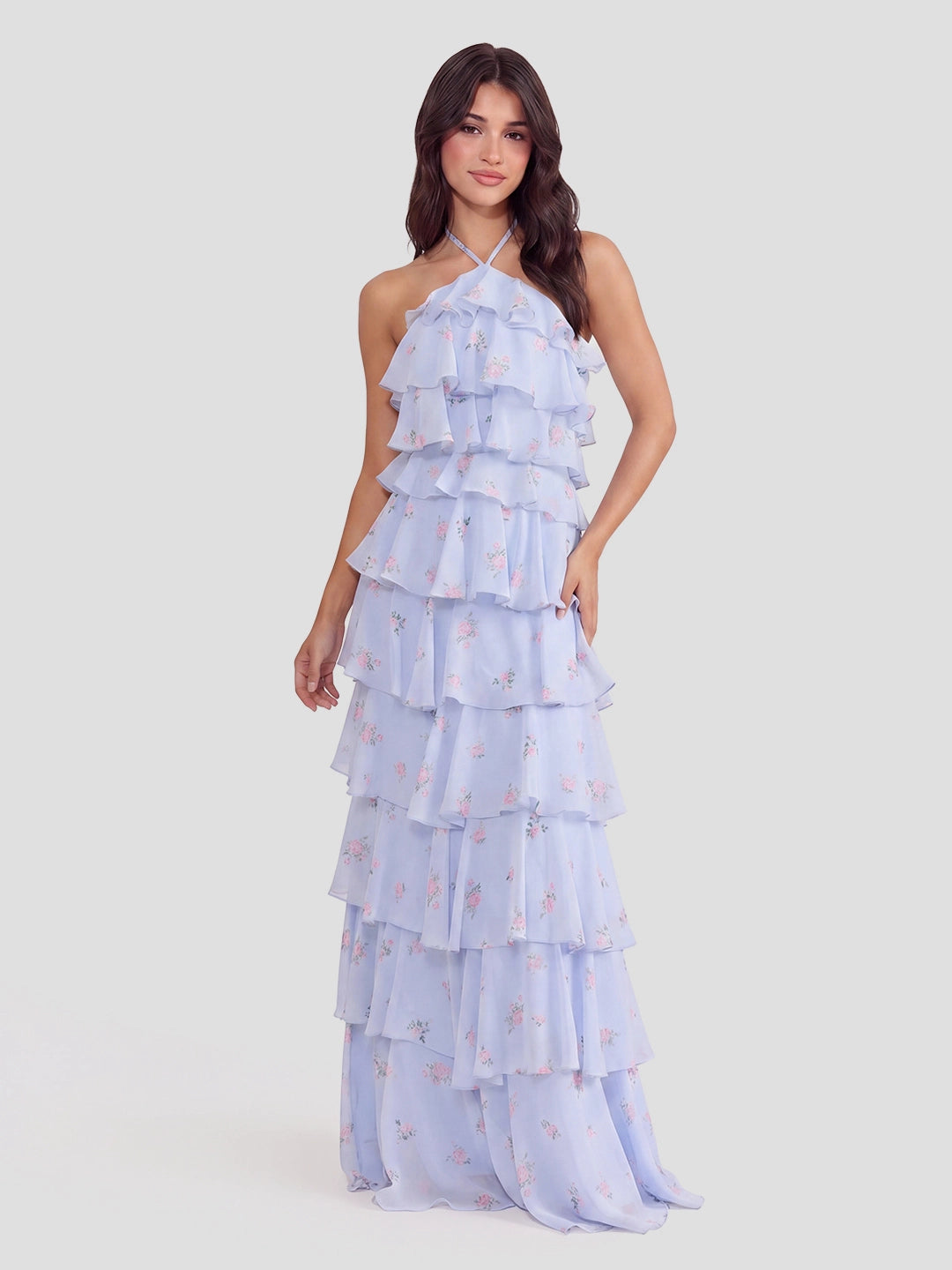 Chiffon Floral Print Dress
