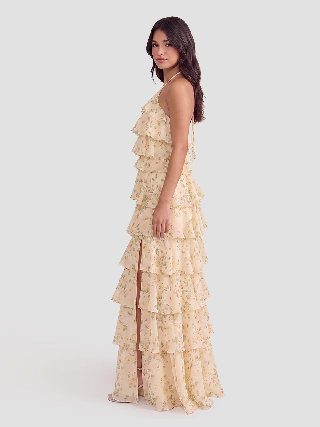 Chiffon Floral Print Dress