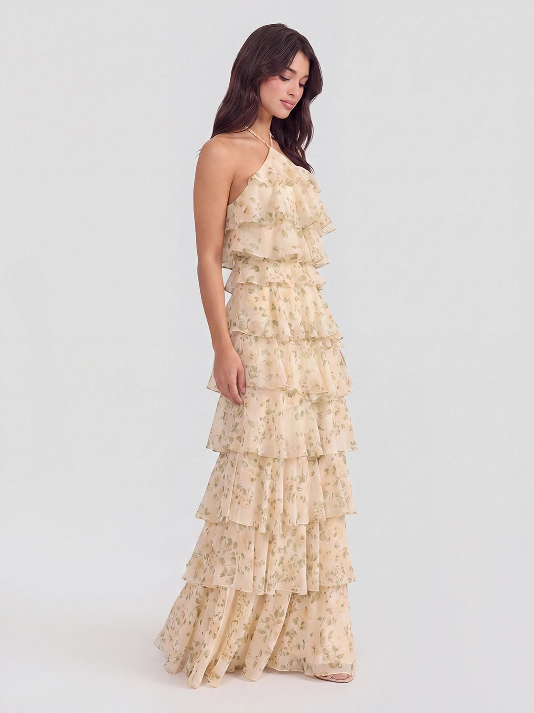 Chiffon Floral Print Dress