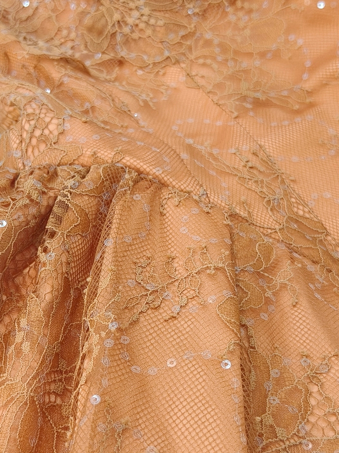 Rust Orange Lace Square Neck Mini Dress