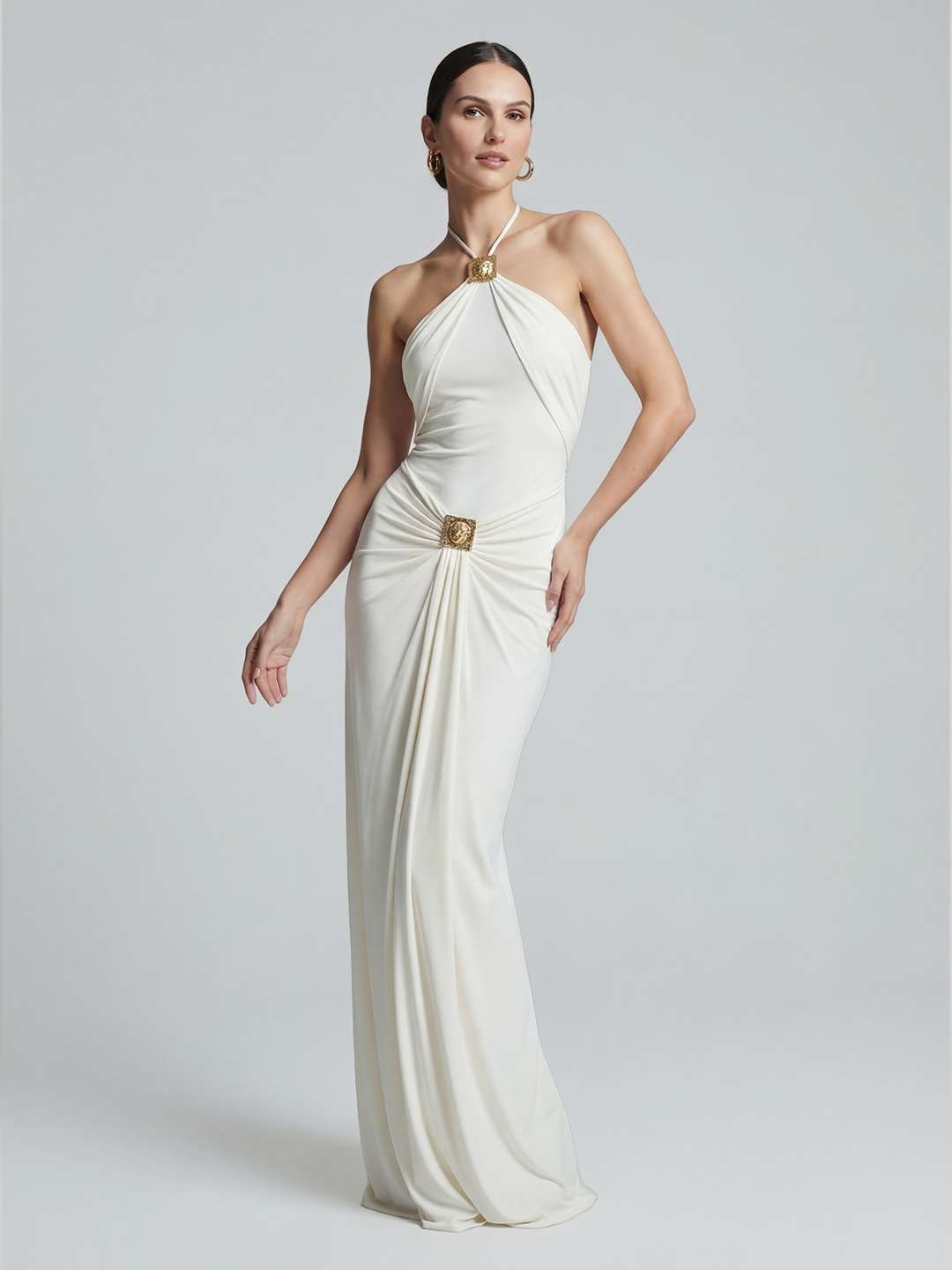 Halter Gown With Hardware