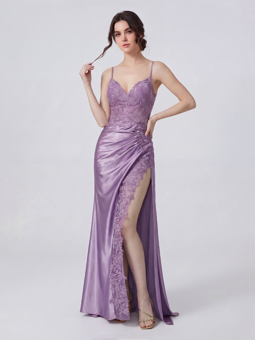 Fitted Long Floral Dress