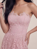 Floral Embroidered Mesh Bodycon Mini Dress