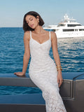 Floral Lace Bustier Maxi Dress