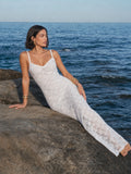 Floral Lace Bustier Maxi Dress
