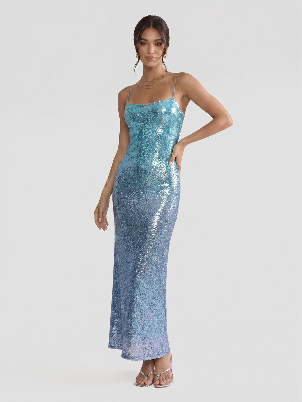city goddess ombre sequin maxi dress Wholesale Sleeveless Ombre Pleated A-Line Maxi Dress City Goddess