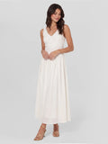 Jacquard Lace Bodice Maxi Dress