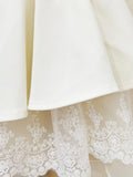 Lace Mini Dress with Detachable Bow Back