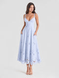 Lace & Cotton Broderie Anglais Midi Sundress