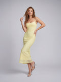 Lace slip maxi dress