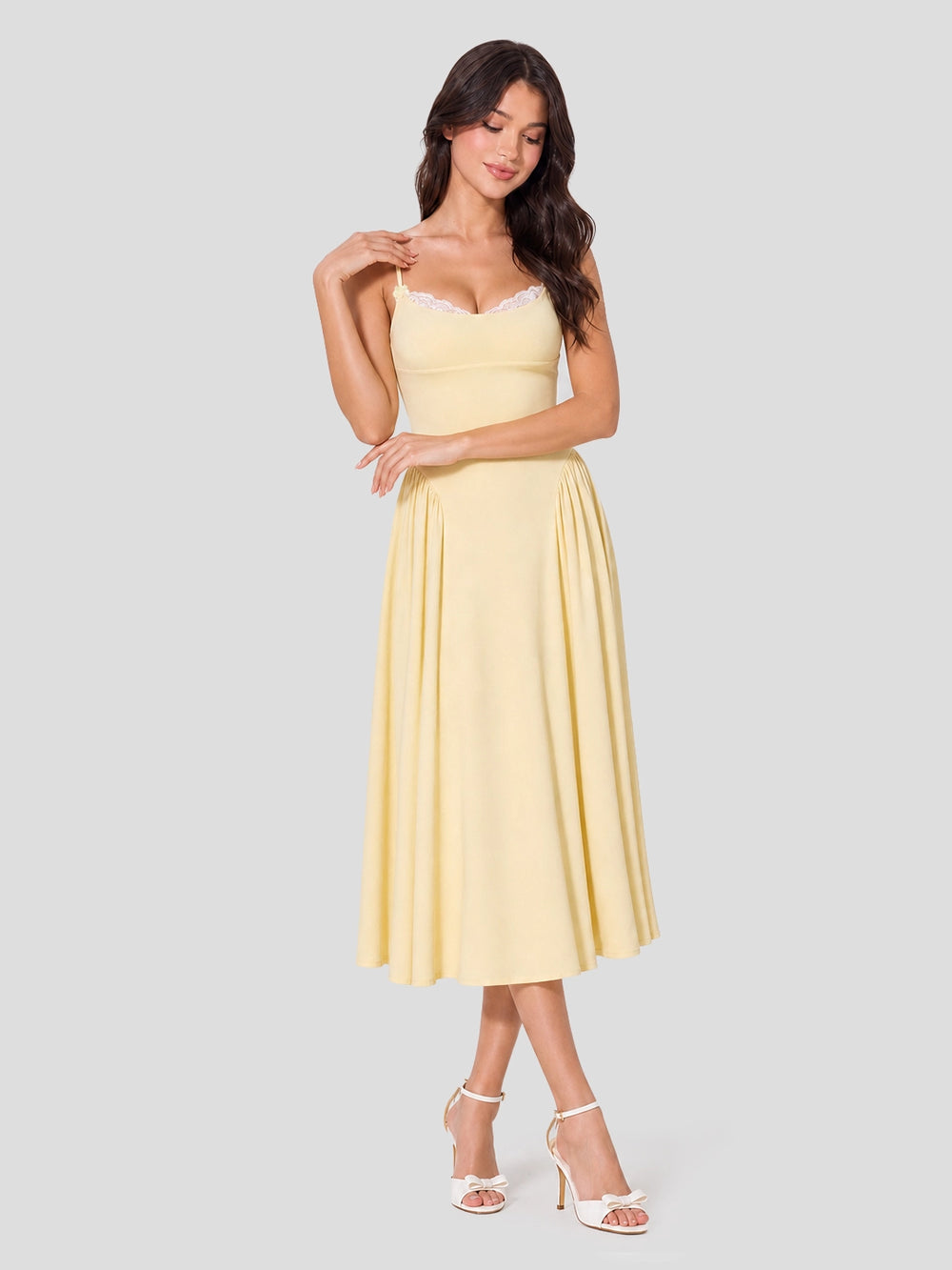 soft corset broderie lace up side midi dress Buy Nasty Gal Soft Corset Broderie Lace Up Side Midi Dress In Red