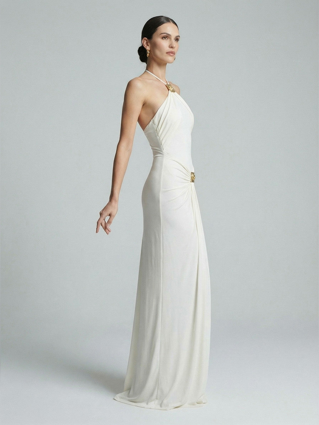 Halter Gown With Hardware
