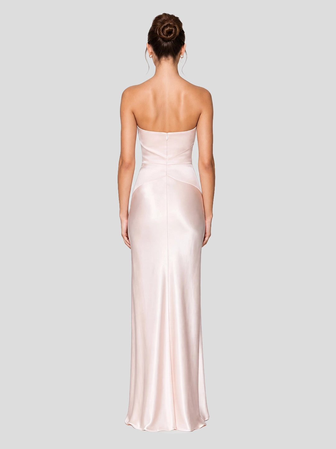 Satin Maxi Dress with Cut-Out Bows