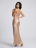 Glistening Bias-Cut Stain Trumpet Gown