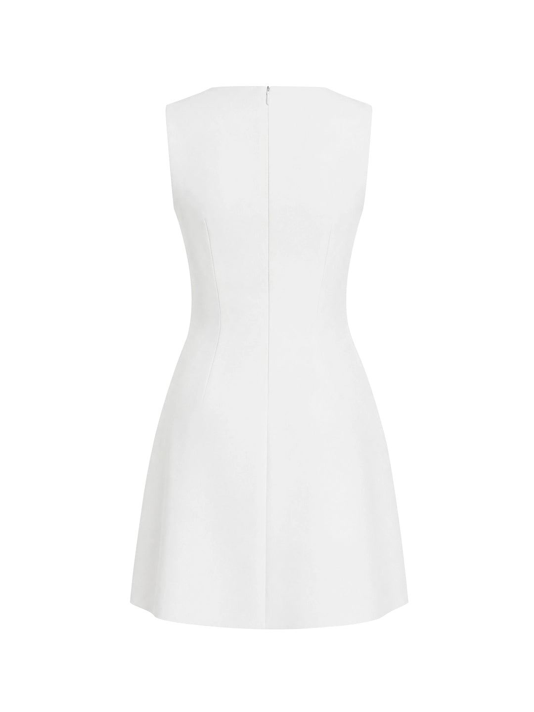 Sleeveless High Neck A-Line Mini Dress