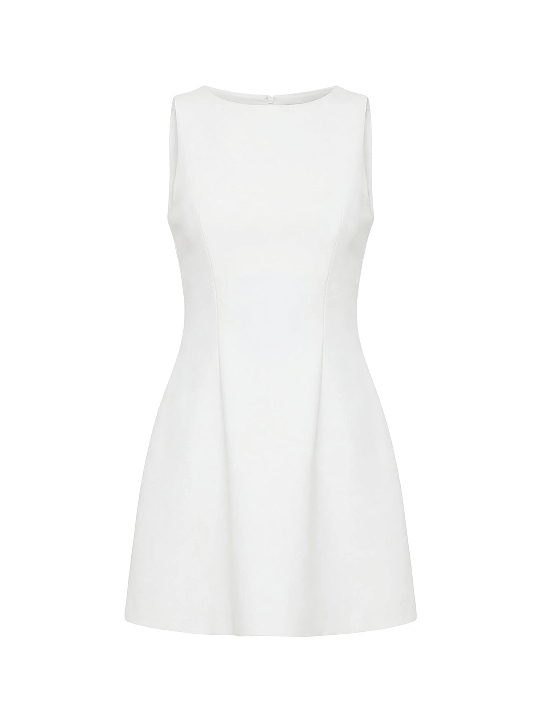 Sleeveless High Neck A-Line Mini Dress