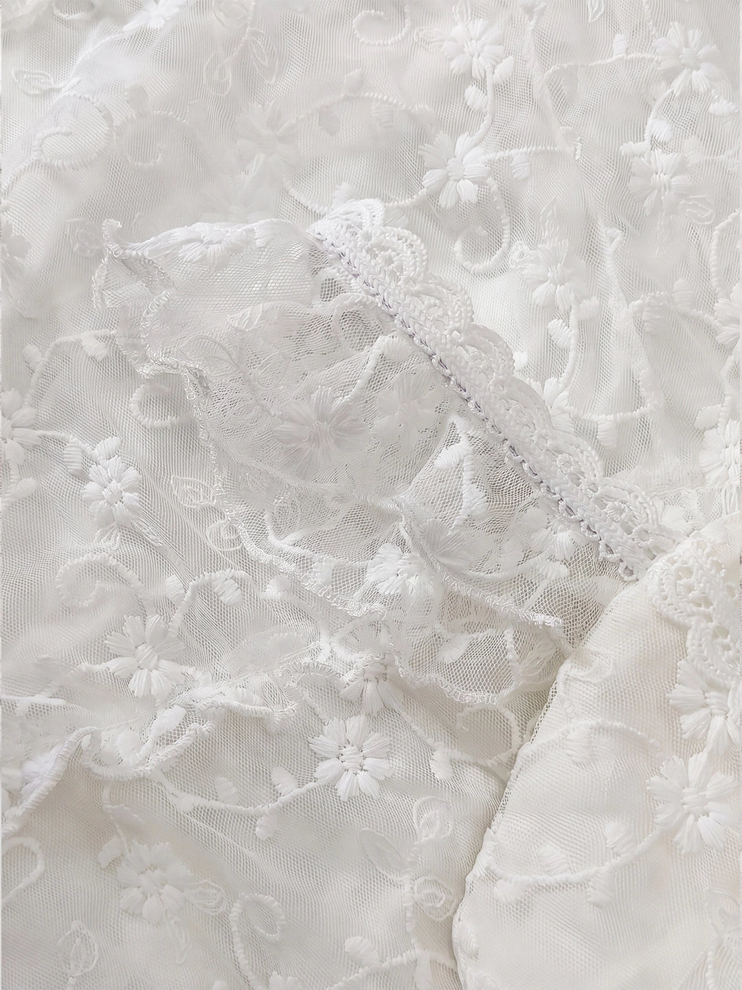 Tiered Vertical Lace Maxi Dress with Square Neckline