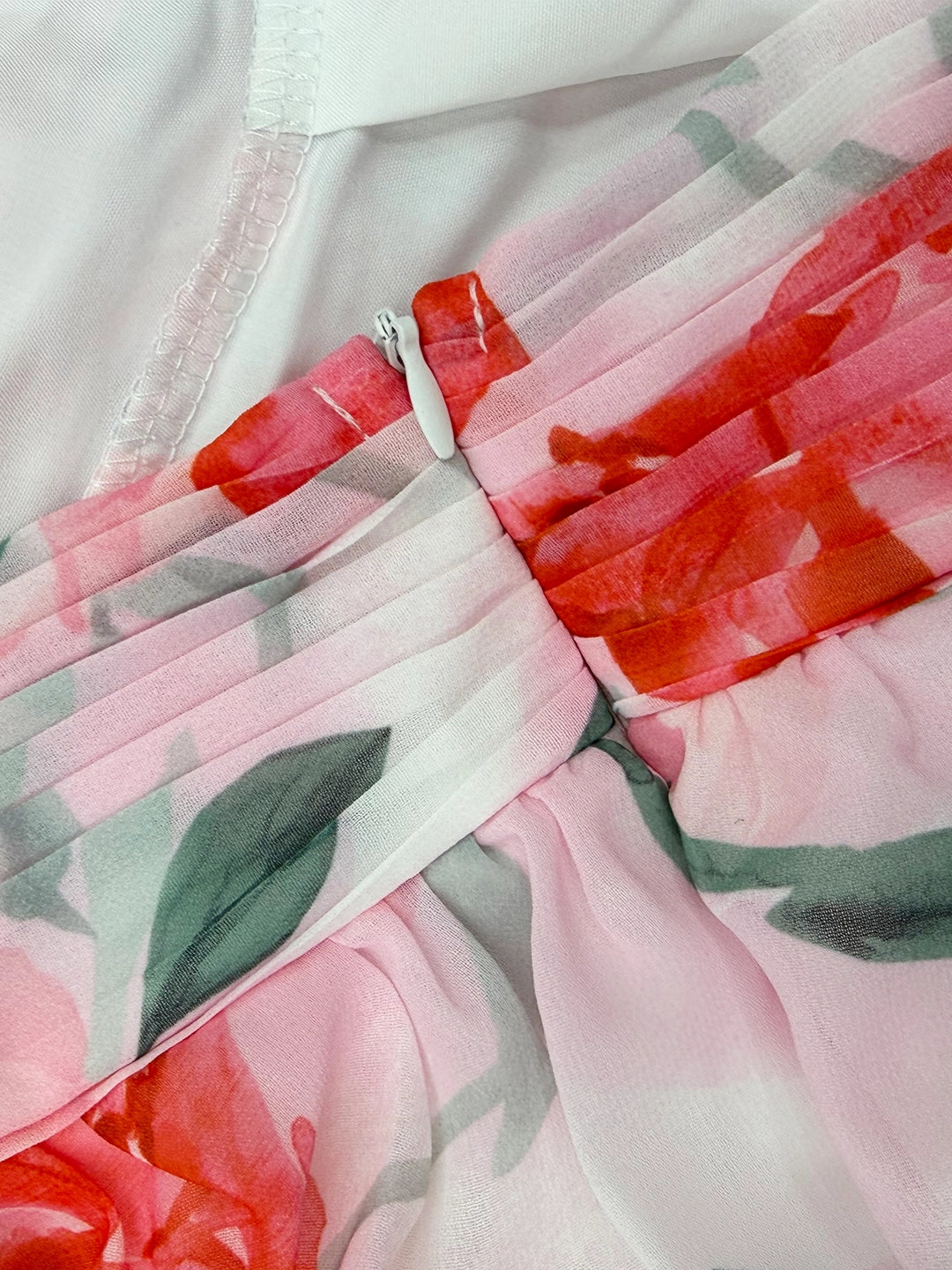 Watercolor Floral Cut-out Maxi Dress