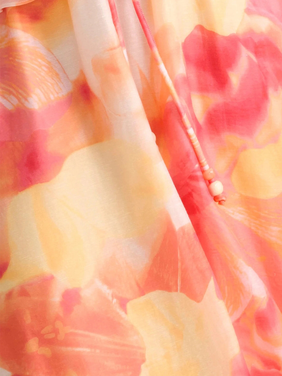 Watercolor Halterneck Open Back Maxi Dress